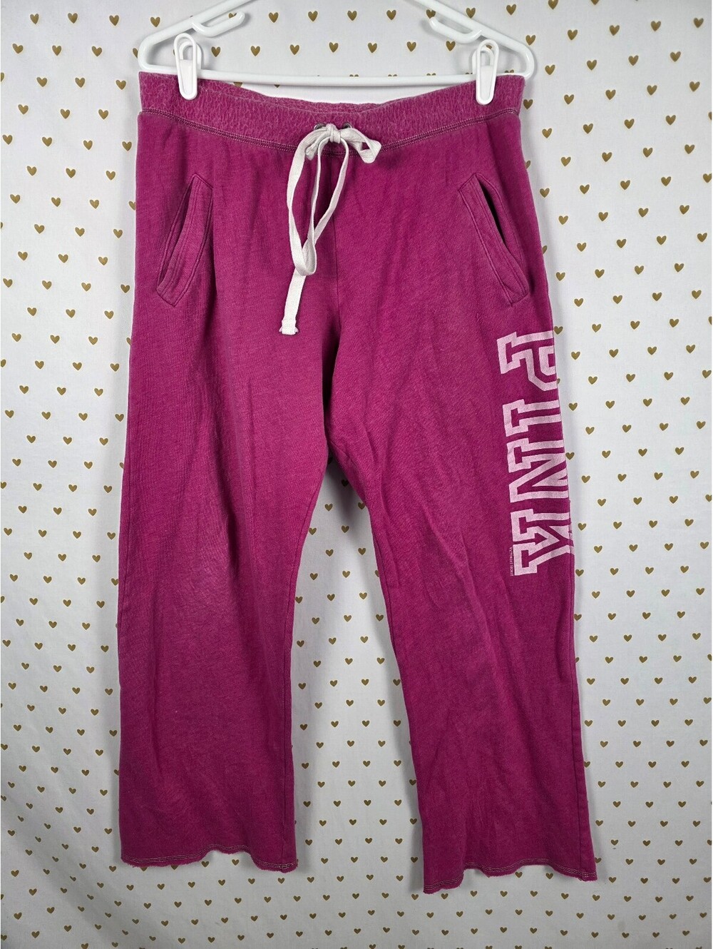 Victorias Secret PINK Medium Boyfriend Diaper butt Sweats sweatpants